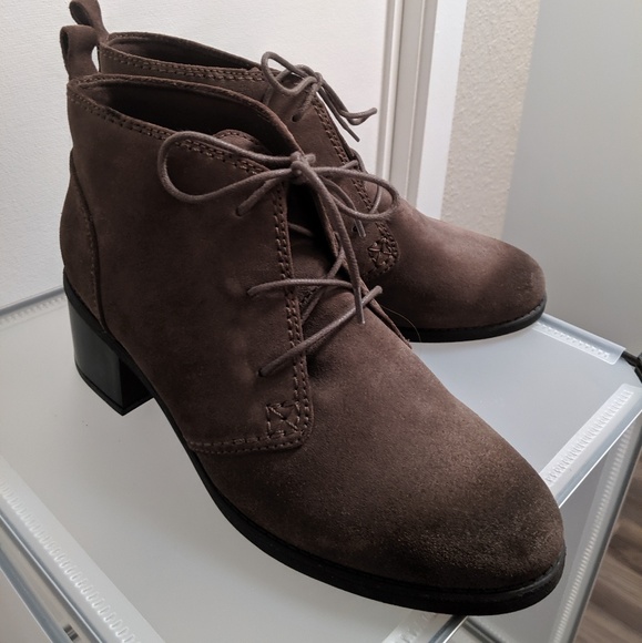 Clarks Shoes - Clarks Suede Lace-up Ankle Boots - Nevella